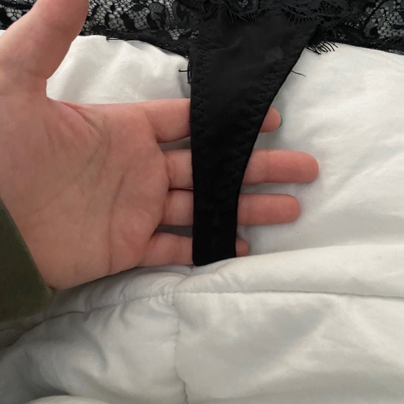 NWOT Black Mesh Thong Teddy - Picture 3 of 5